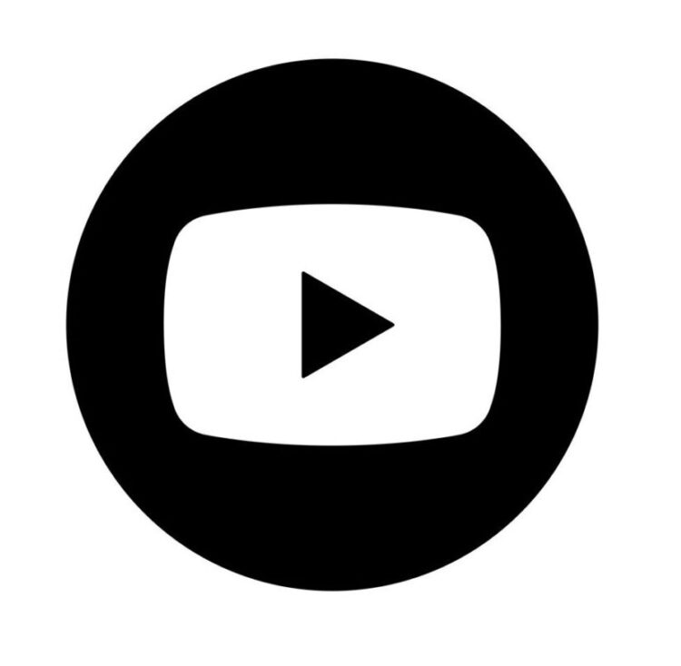 Youtube black logo