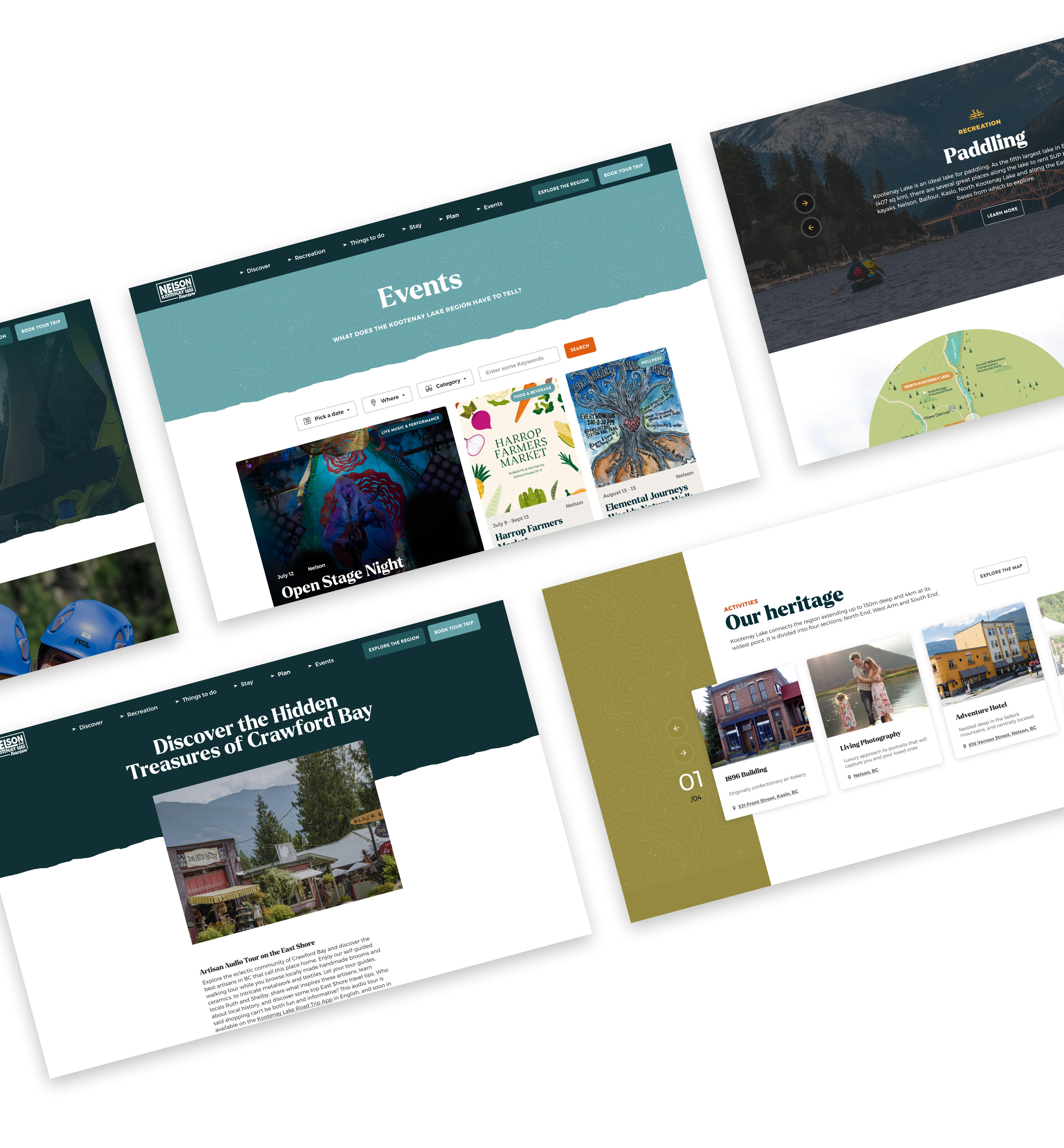 Nelson & Kootenay Lake Case Study - website pages