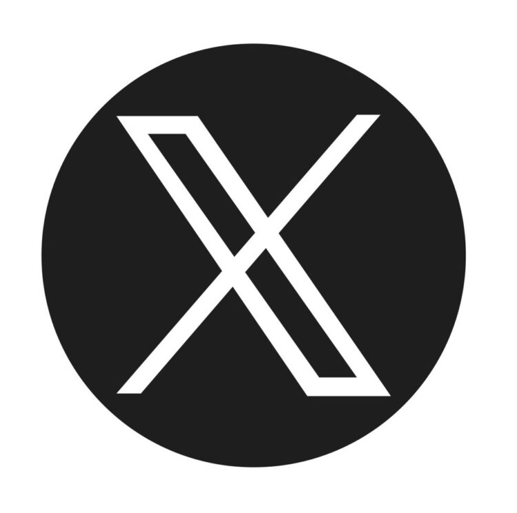 X logo black